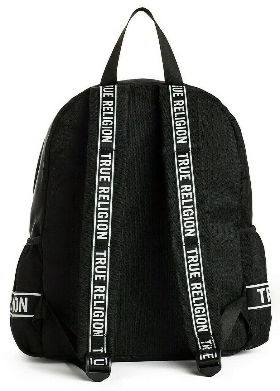True Religion Men’s Logo Trim Backpack Bag in Black – Hubient Shop